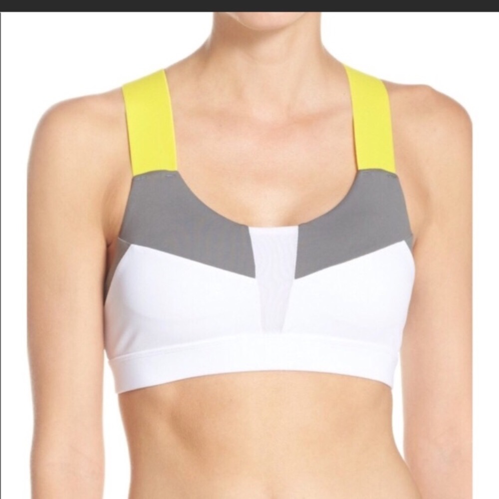 Alo Yoga paddle fast 2 sports bra color block